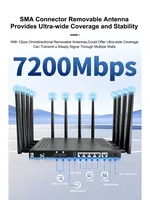 Wireless Router MT7988DV WiFi 7 Mesh Dual 5G Modules 7200Mbps Dual-Band DDR4 2