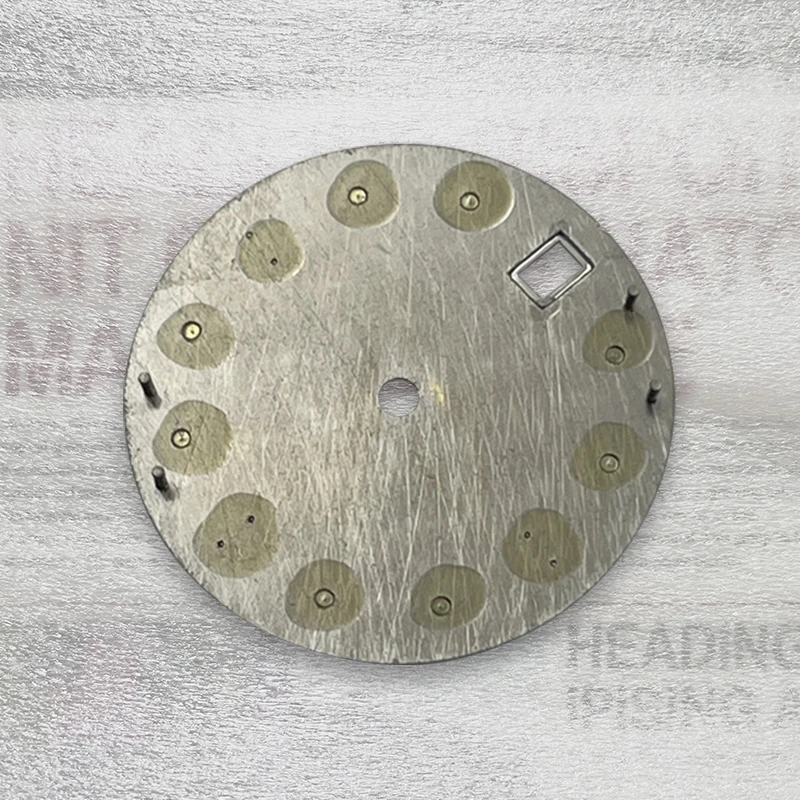 28.5mm S Logo SKOO7 Meteorite Dial Suitable For NH35/NH36/4R35/4R36 Movement C3 Green Luminous Watch ModificationAccessories