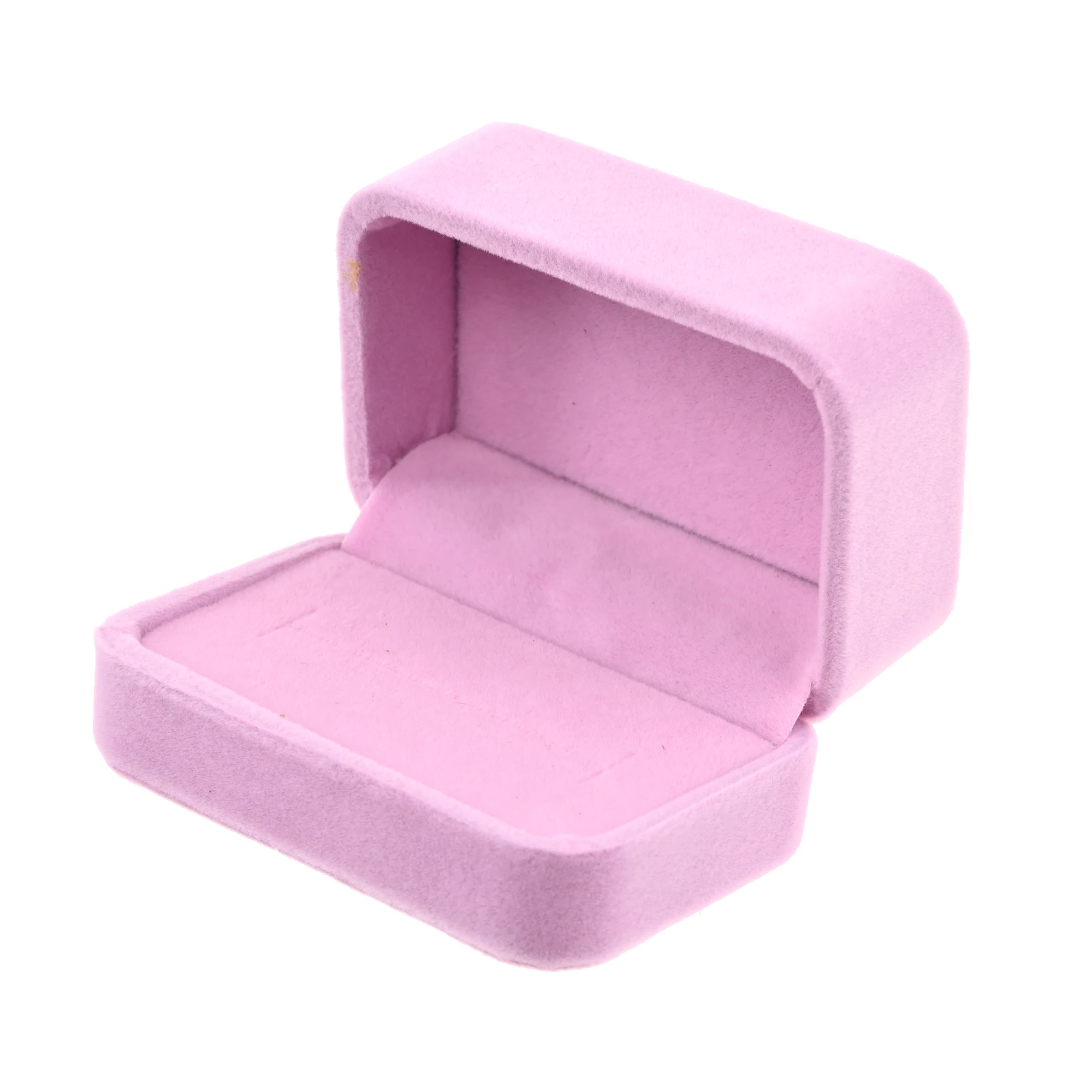 High-End Samt Paar Doppel Ring Box Ohrringe Box Schmuck Fall Lagerung Geschenk Box Schmuck Zähler Display Valentinstag box – Detail 11