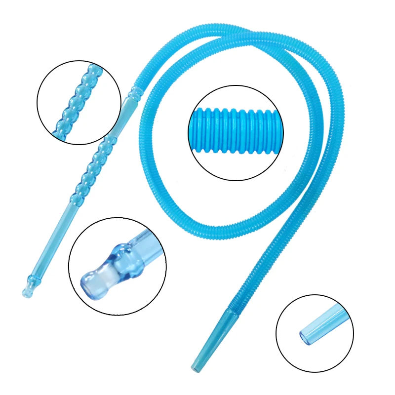 1pc 150cm Plastic Shisha Long Mouth Pipes Hookah Hose Plastic Hookah Handle Shisha Hookah Bowl Accessories 4