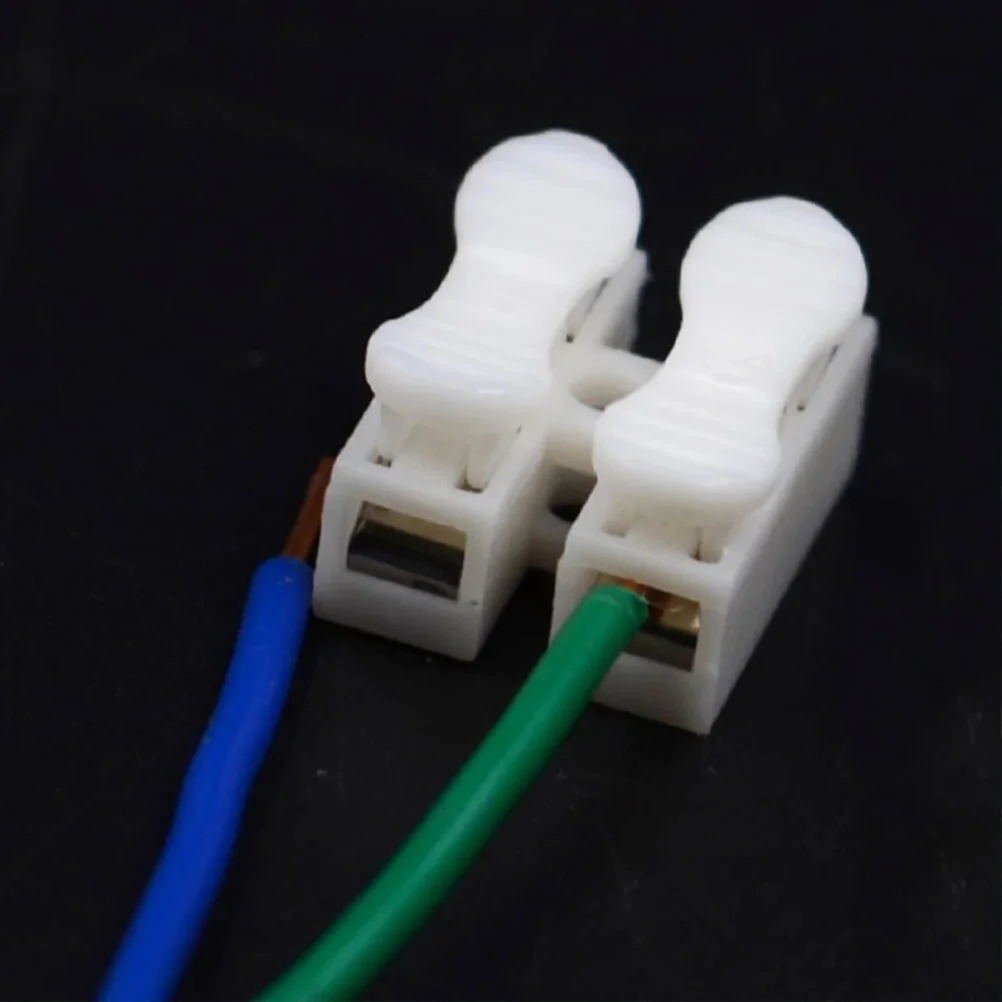 

100pcs Push-type Self-locking Quick Connection Terminal CH2 2P Wire Connector