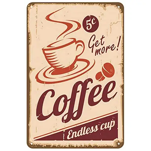 Coffee Theme Sign Metal Tin Sign Vintage Wall Decor Retro Bar Coffee Shop Home Decor Metal Poster Pub Metal Sign  aasd-70 rock band metal sign metal poster tin sign plaque metal vintage wall plate bar pub club wall decor retro home decor