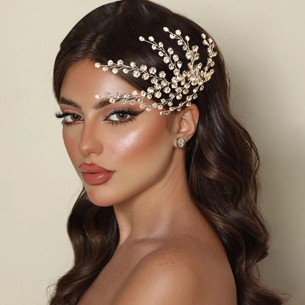 DZ227 Newest Crystal Bridal Hair Combs Rhinestone Wedding Hair Accessories Fashion Women Headpiece Bridesmaids Accessories