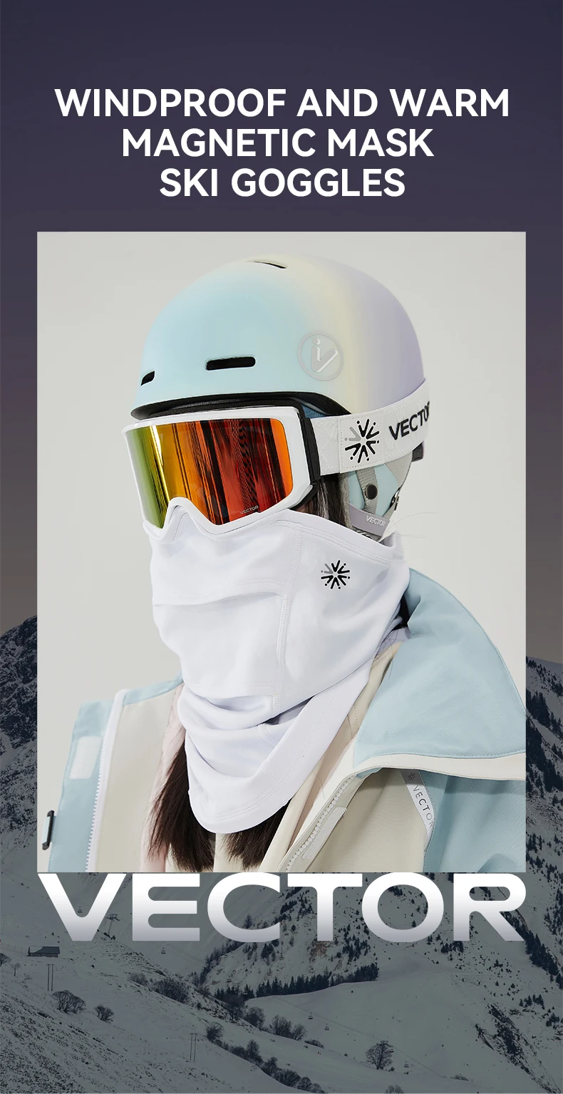 VECTOR Double Layer Magnetic Ski Glasses 