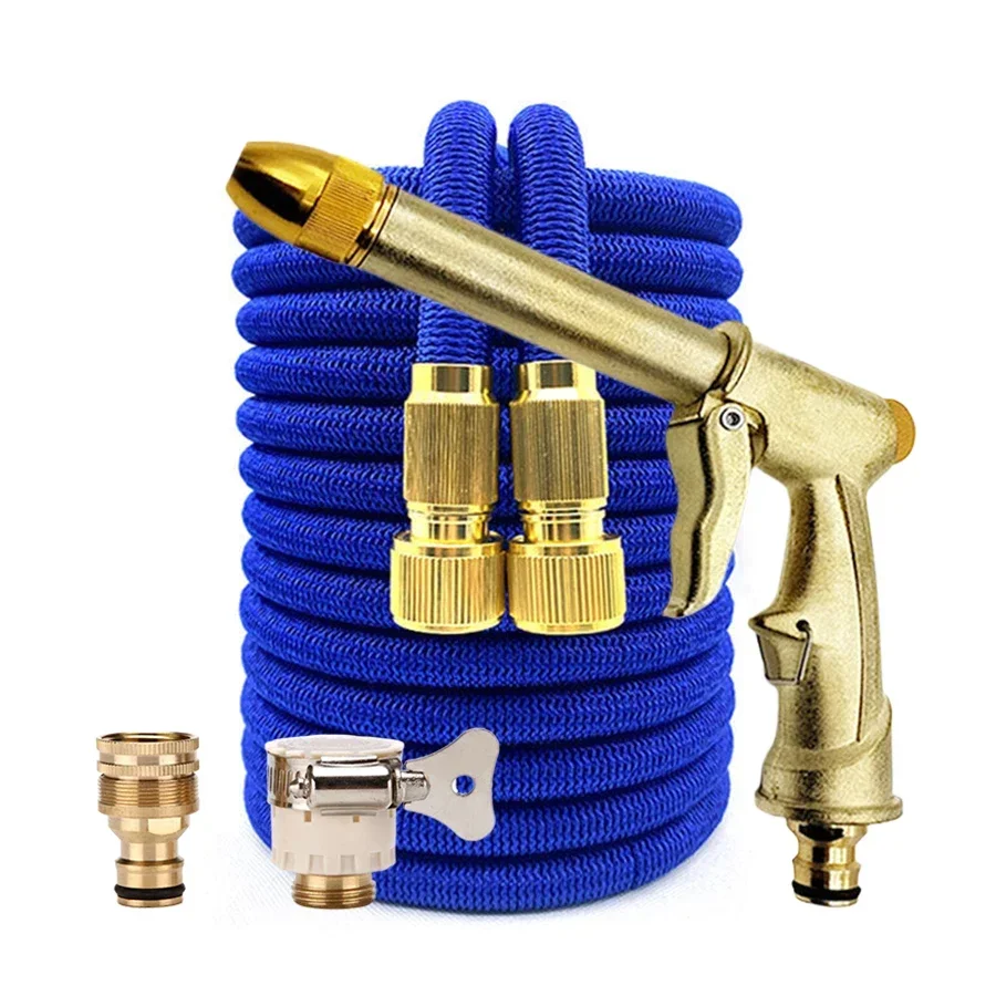 

Thickened garden hose Gun set High-pressure Multimode Sprayer Water Pipe Magic water pipe Watering Car Wash soft telescopic hose