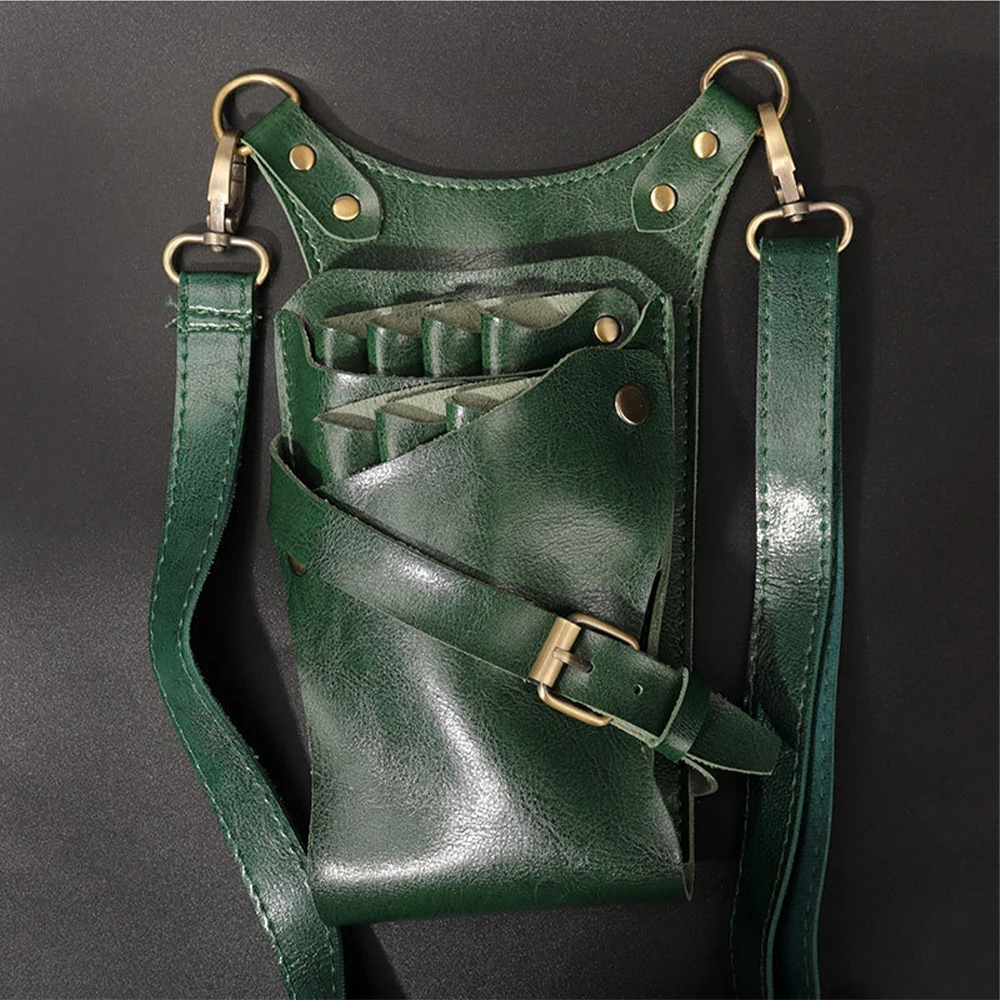 Scissor bag fashionable and trendy hairstylist toolkit barber crossbody bag pet makeup storage scissors bag storage bag