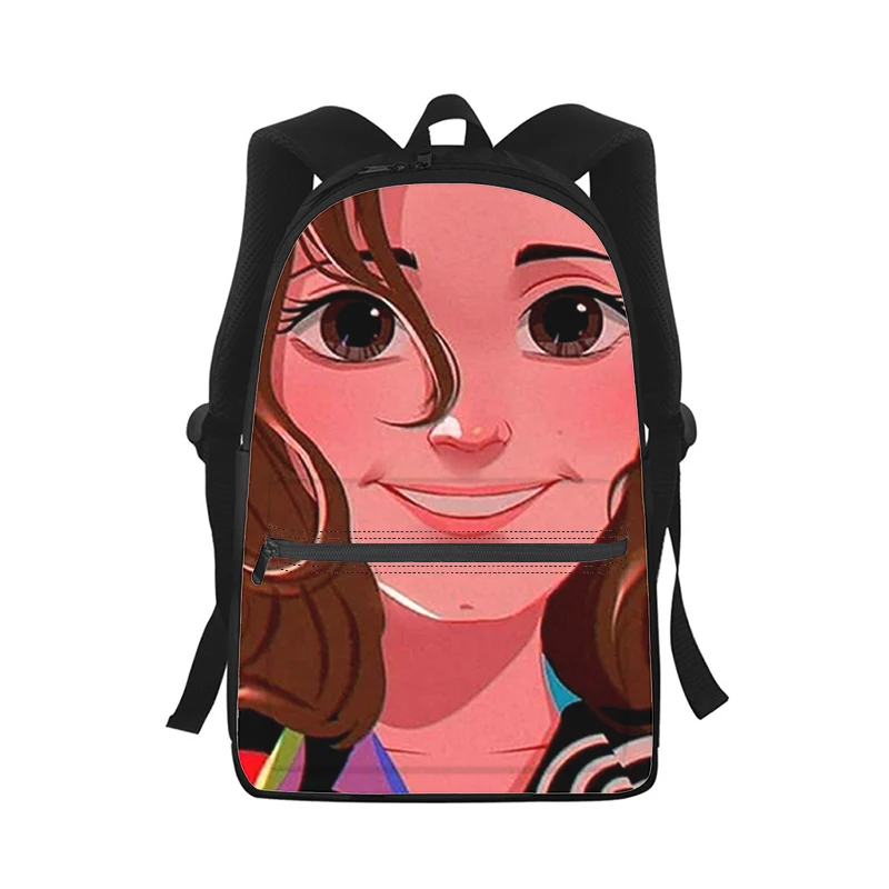 Millie Bobby Brown Men Women Backpack 3D Print Fashion Student School Bag Laptop Backpack Kids Travel Shoulder Bag