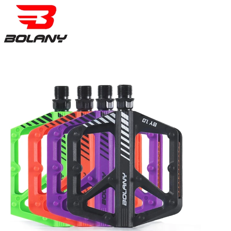Bicycle Pedals BOLANY Nylon Anti-slip Seal Double Bearing Pedal MTB Accessories