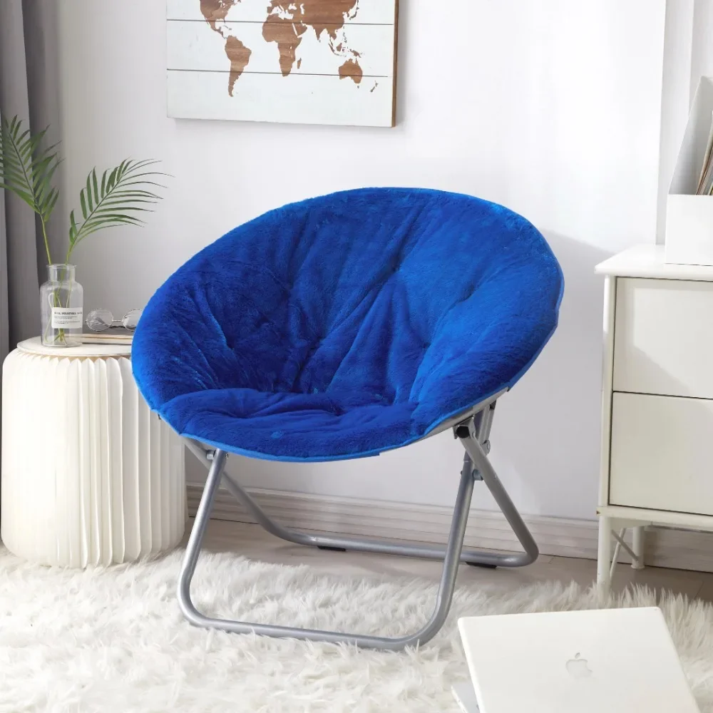 

Backrest Chair Faux Fur Saucer Chair Lounge Chairs Living Room Armchairs Furniture Individual Armchair Recliner Home