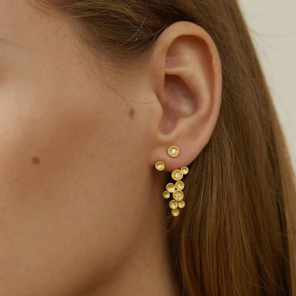 YEEVAA Statement Drop Dangle Earrings Bridal Wedding Accessories for Women Girls Party Jewelry