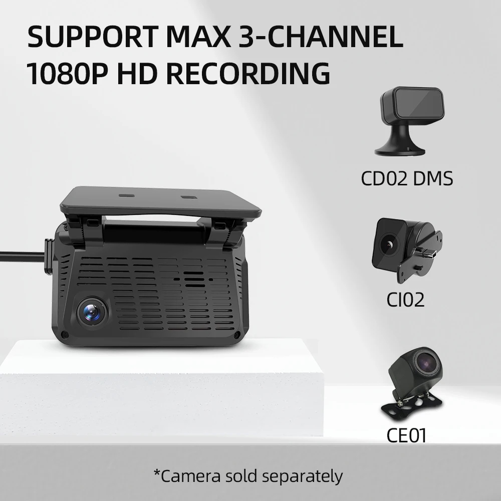 JIMIMAX JC371 ADAS DVR Camera Max 3 Channels Dashcam Parking