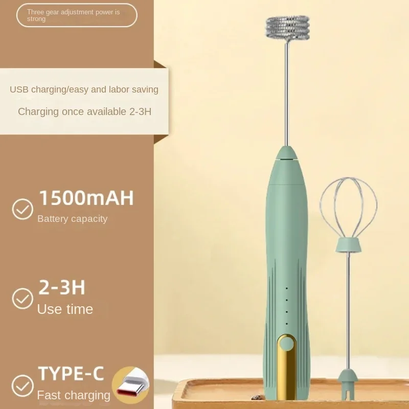 Compact Milk Frother, Electric Foam Maker and Handheld Mixer for Home Use, Portable Cappuccino Whisk, Easy Maintenance 3