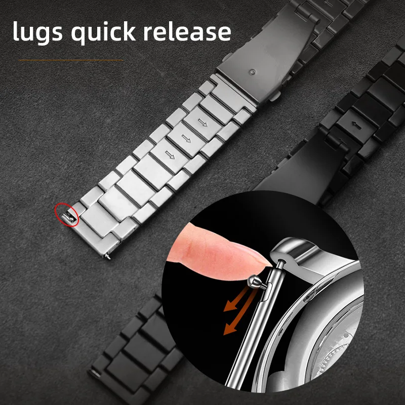 Titanium Alloy Universal Watch Strap - Sleek and Durable Bracelet