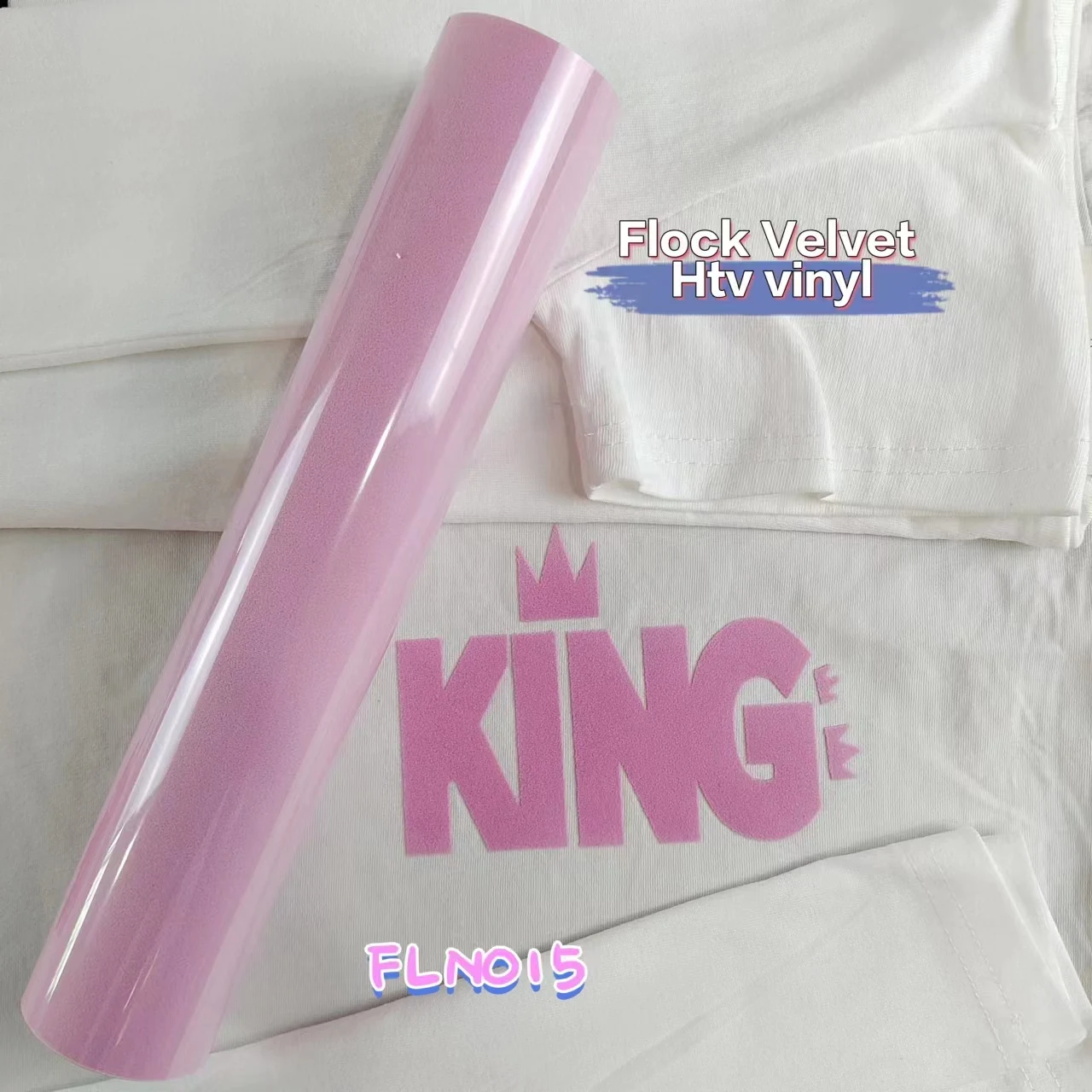 Luxurious Velvet Flock Heat Transfer Vinyl for Crafting and DIY Projects