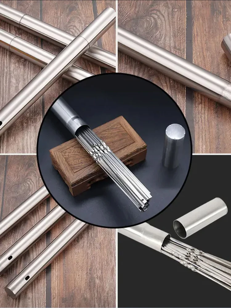 Barbecue Skewers 50 Stainless Steel Reusable 1 Tube Storage