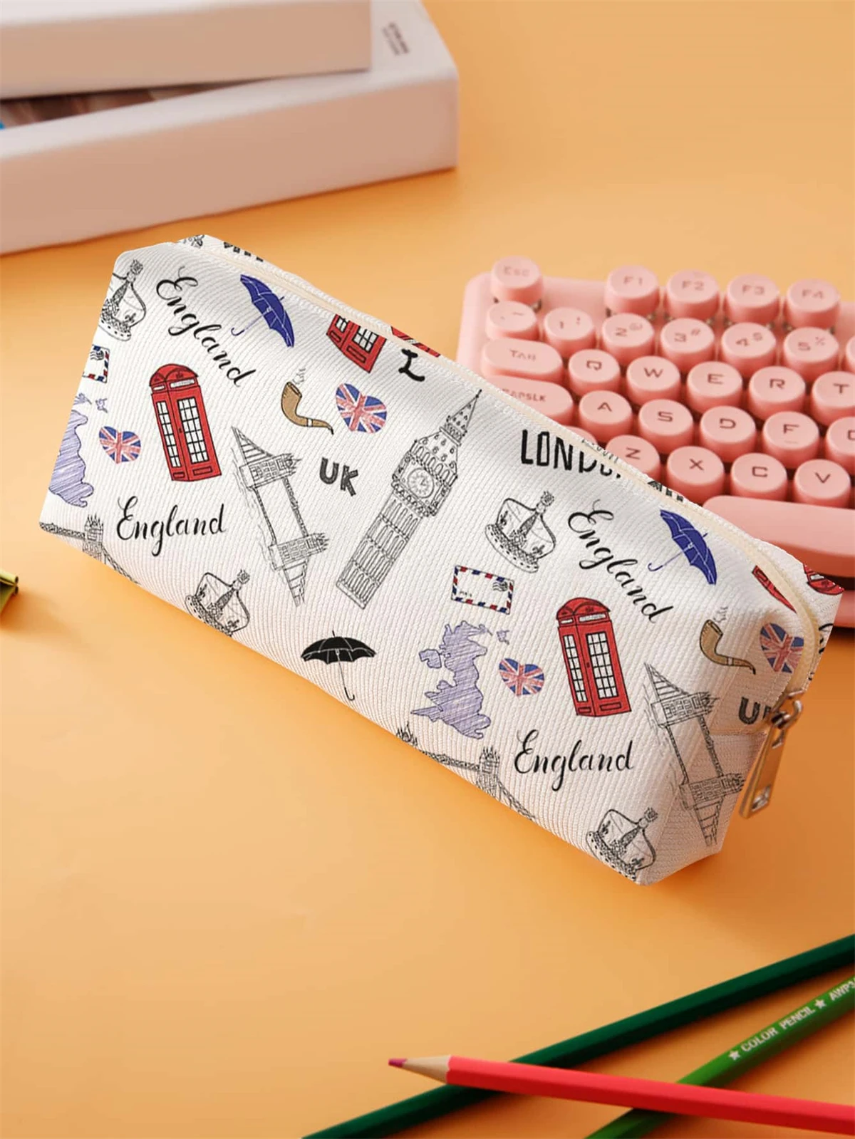 Small pencil case, large capacity pencil case, multifunctional stationery storage bag, student school organization supplies