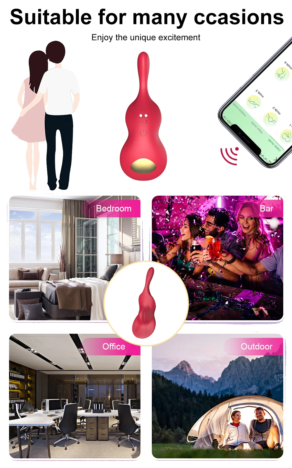 Bluetooth vibrerende slip met afstandsbediening voor vrouwen_voghion.com