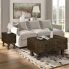 Coffee Table, 40-Inch Cocktail Tables Living Room Center Tables with 4 Storage Drawers, Coffee Table 6