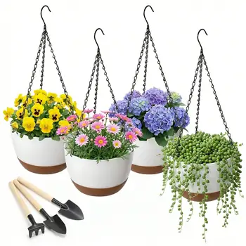 Self Watering Hanging Planters 1