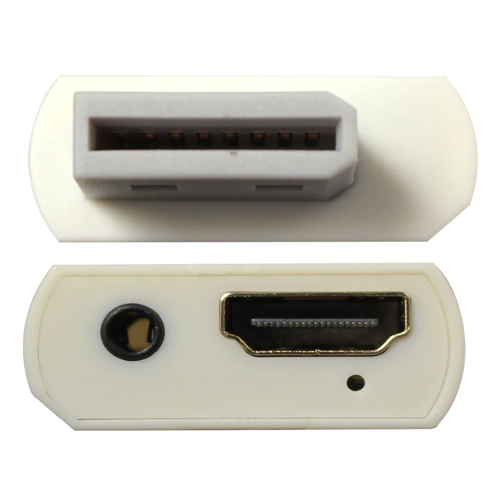 20 pcs Wiistar Hot selling for Wii to HDMI Adapter Converter Full HD 1080P Output Upscaling + 3.5mm Audio Box