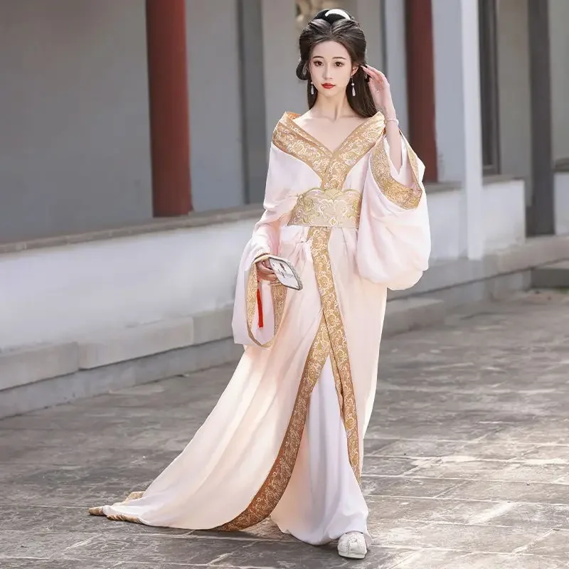 

Hanfu Dress Women Chinese Traditional War Robe Female Carnival Cosplay Costume Red Vintage Red Black Beige War Robe Plus Size