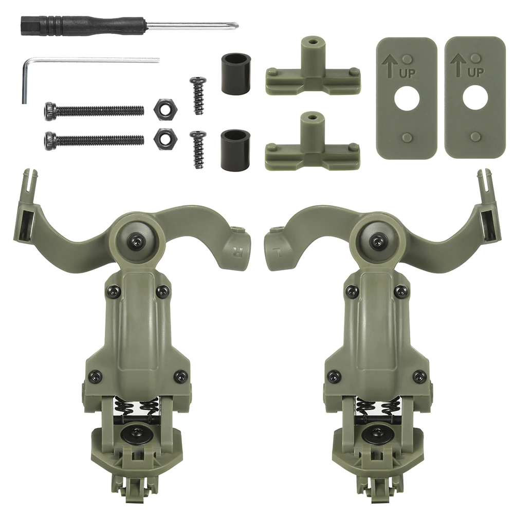 360 Degree Rotating Tactical Headphone Rail Mount for Earmor Headset on Team Wen