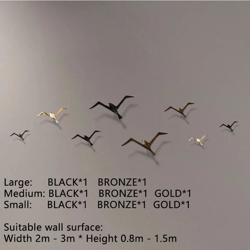 الفاخرة النحاس النقي النورس تمثال الجدار الشنق الم...