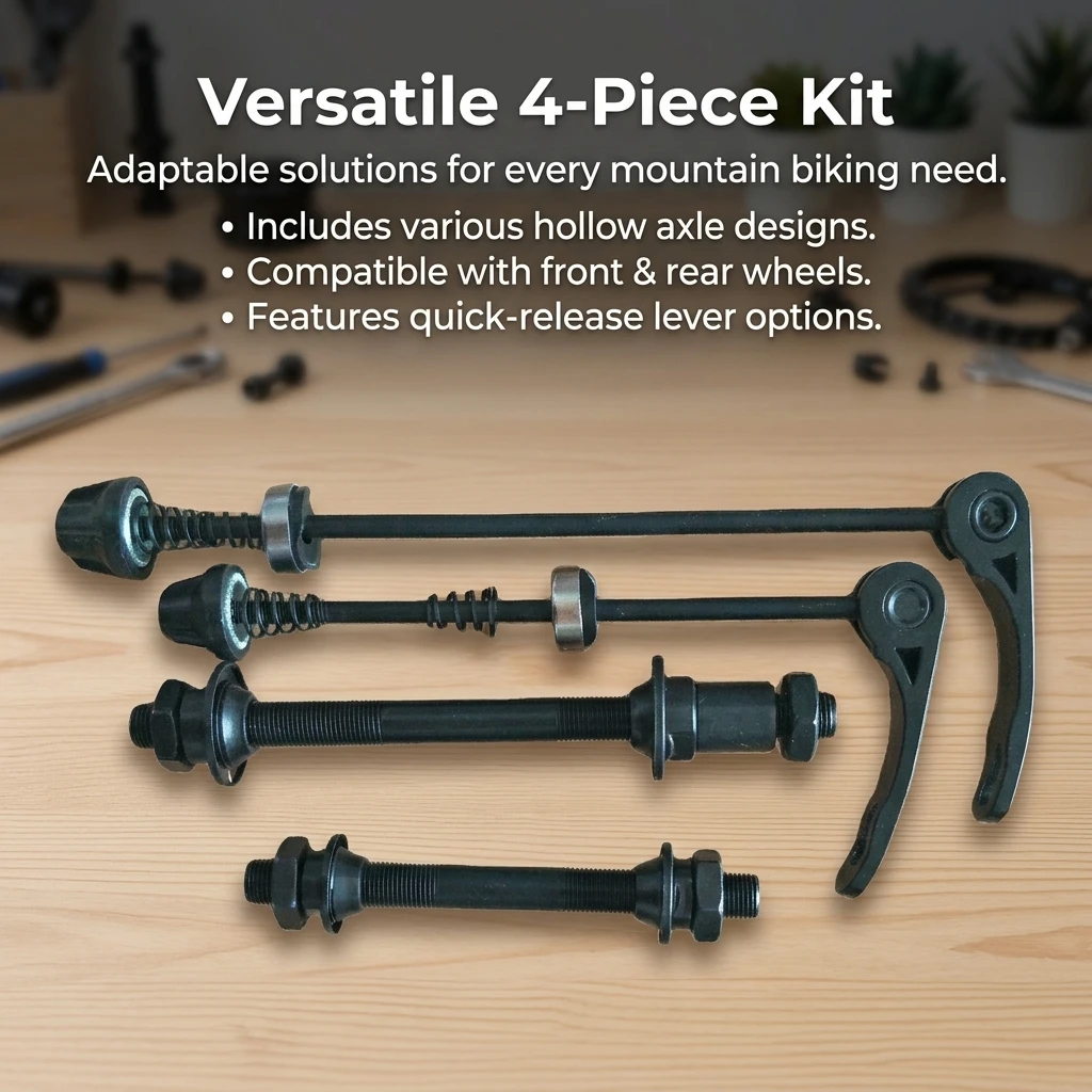 Quick Release Bicycle Axle for Front and Rear Wheels - Universal Bike Accessory