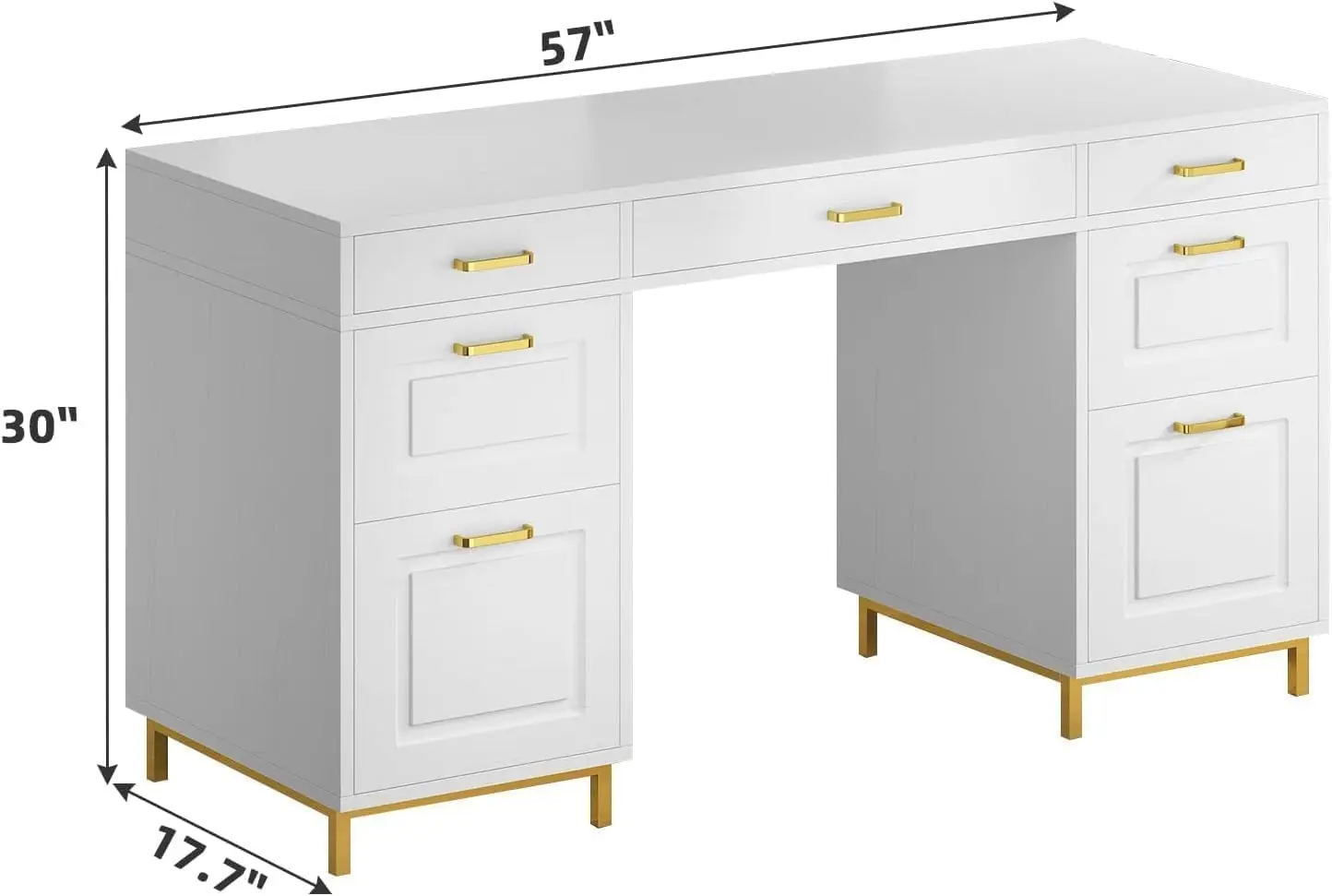 White Gold Executive Desk 2