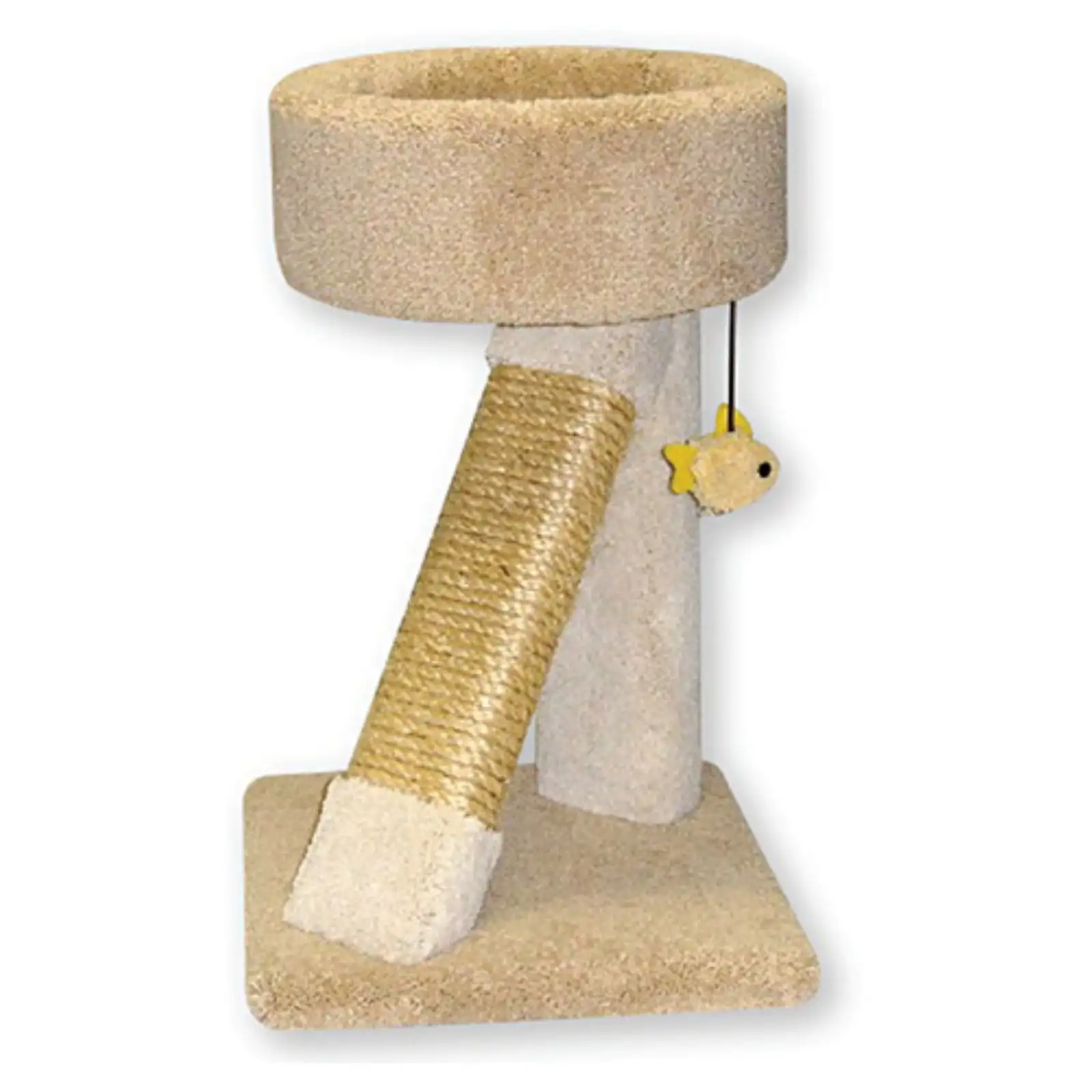 

Angled Scratching Post with Perch