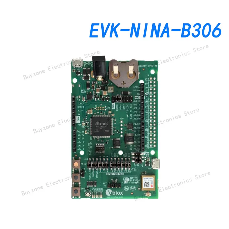 

EVK-NINA-B306 802.15.1 NINA-B306 оценочный комплект с открытым ЦПУ, автономный Bluetooth с низким энергопотреблением, внутренняя антенна PCB и USB