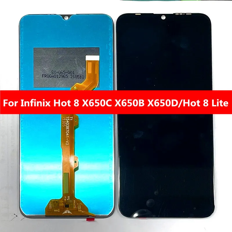 

Для ЖК-дисплея INFINIX Hot 8 X650 и сенсорного экрана 6,52 дюйма в сборе, запасные части для INFINIX X650 X650C X650B X650D
