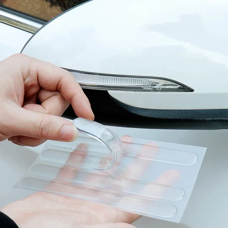 Transparent Car Door Edge Anti-Scratch Protection Strips and Rearview Mirror Anti-Collision Protectors