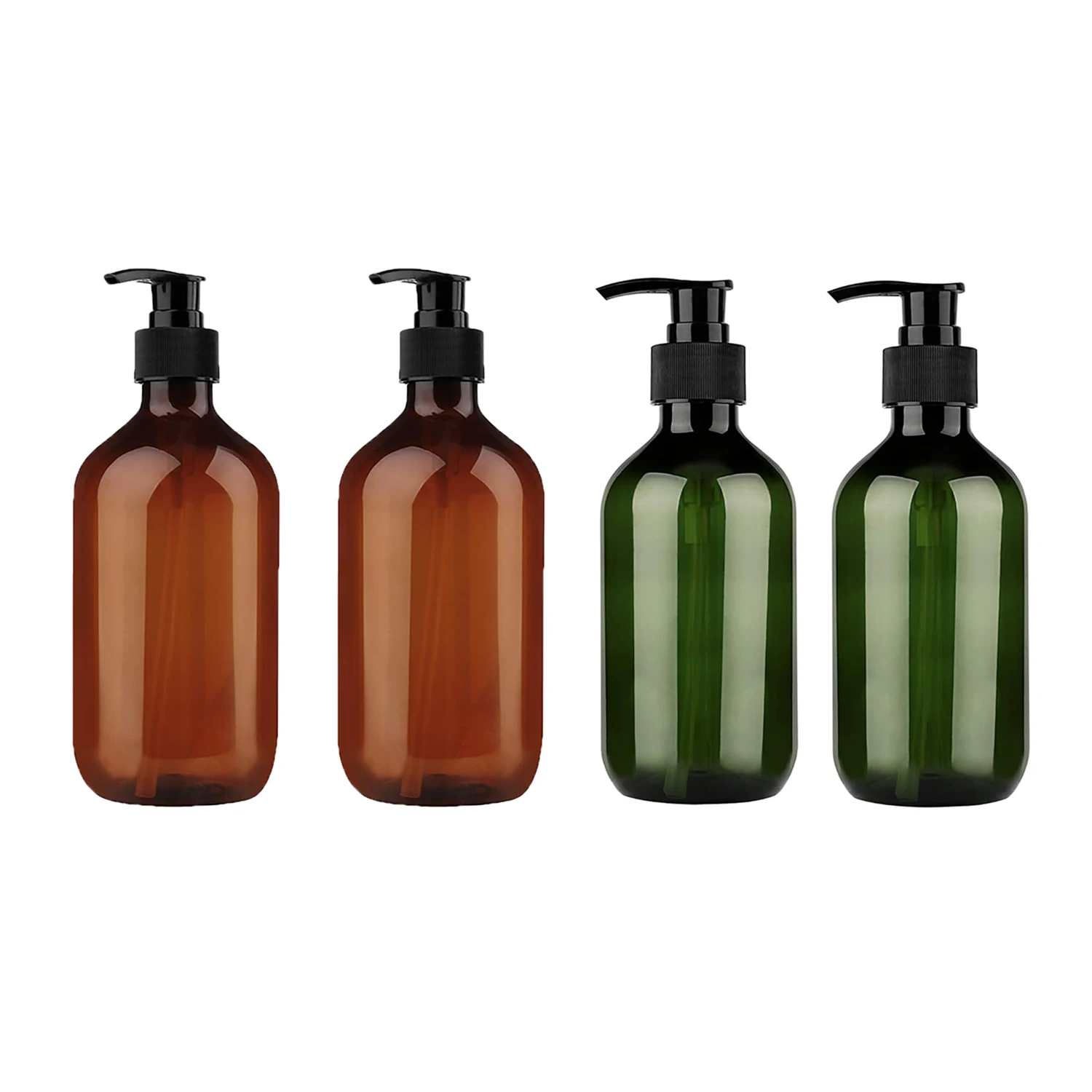 

1PCS 300/500ML Portable Empty Pump Dispenser Bottles Shampoo and Conditioner Dispenser Durable Refillable Containers