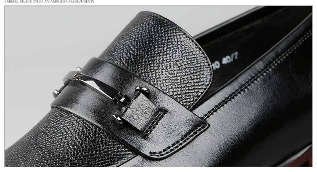 Neue echtes leder business, casual leder schuhe,, mode eine fuß fuß fuß fuß müßiggänger, männer schuhe atmungsaktiv singl – Detail 13