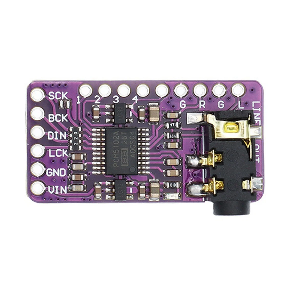 4X I2S PCM5102A DAC Decoder GY-PCM5102 I2S Player Module for Raspberry Pi PHAT Format Board Digital PCM5102 Audio Board
