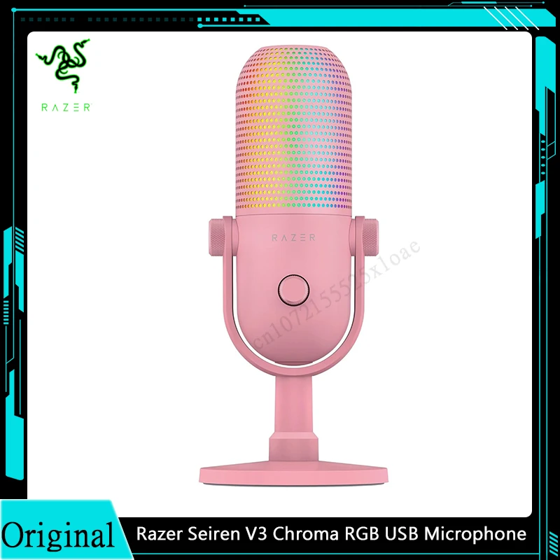 Razer Seiren V3 Chroma RGB USB Microphone:Stream & Game