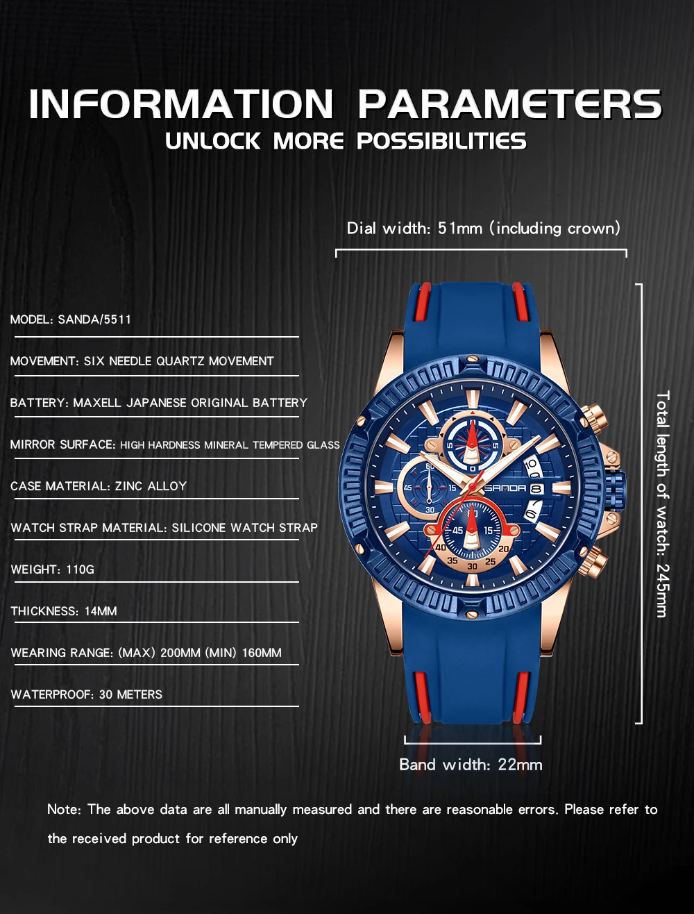 Three Eyes Six Needles Men's Wrist Watches Silicone Strap Waterproof Calendar Multifunctional Sports Quartz Watches For Men's