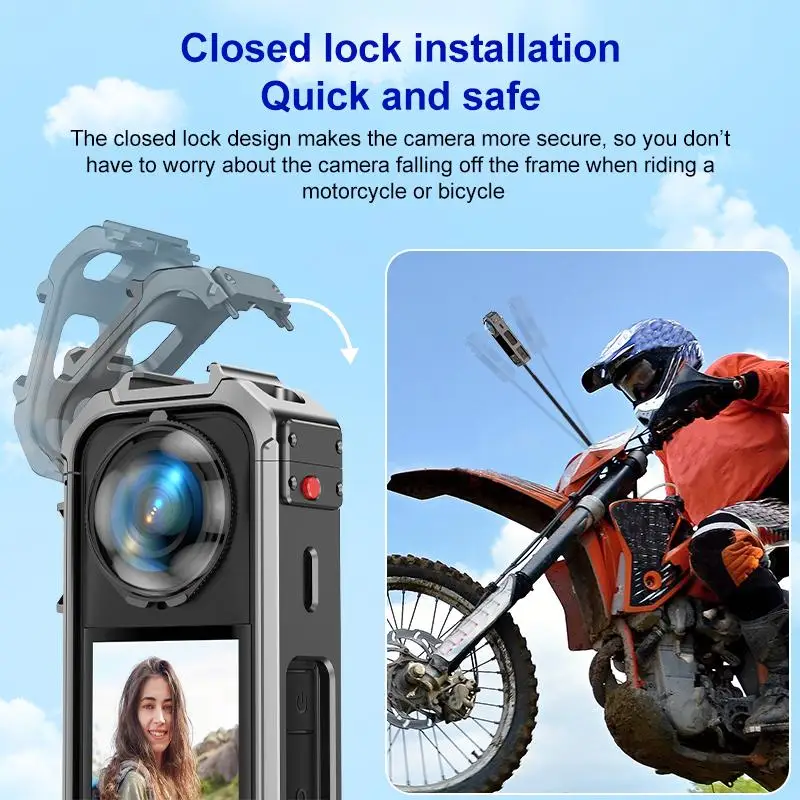 For Insta360 X5 PULUZ Aluminum Alloy Protective Cage Rig Expand Cold Shoe Housing Frame