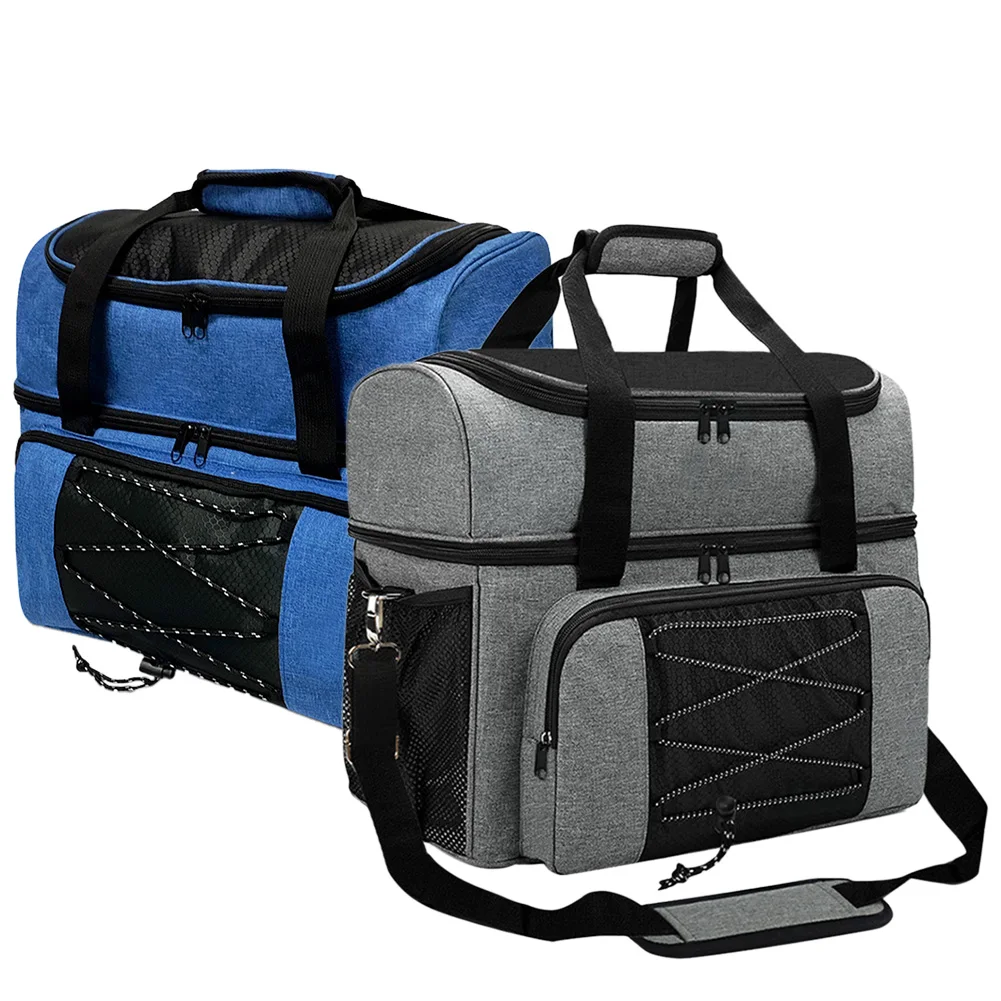 Bag Bowling Tote Bag Holder with Padded Compartments Extra Space for 1 Bag Bowling Tote Bag Holder with Padded Compartments Extra Space for 1