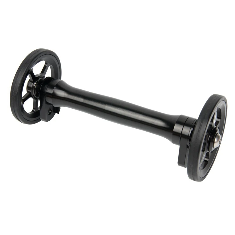 

Folding Bike Easy Wheel & Telescopic Rod Extension Bar For Brompton Rear Racks