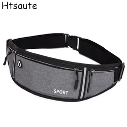Sports Running Waist Bag Men Women Waterproof Fanny Pack Outdoor Cycling Crossbody Bag Mobile Phone Bag Oxford Cloth Chest Bag