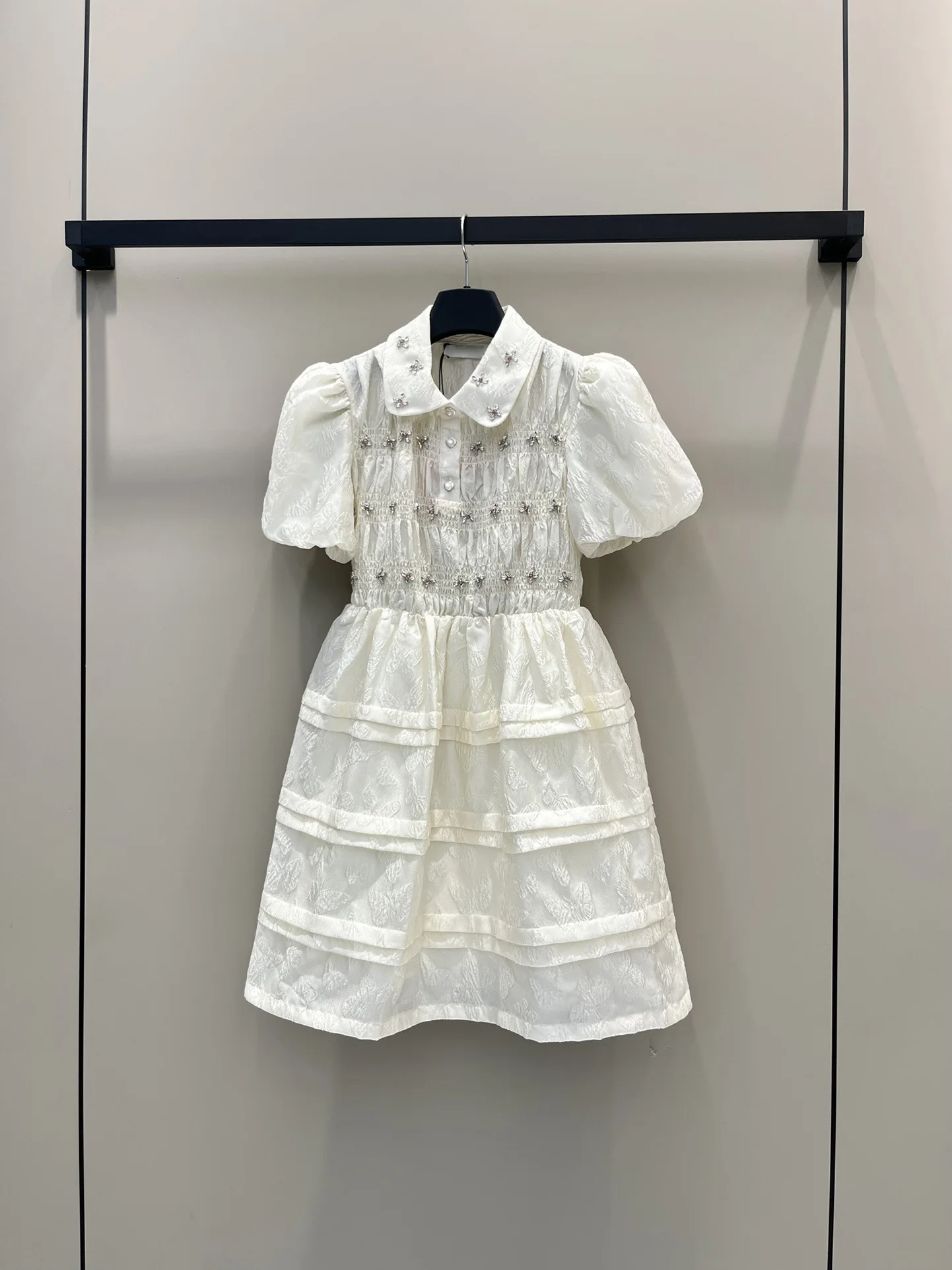 

2023 autumn women's new hot Dress Lapel design High quality Fashion temperament Slim and thin Exquisite elegance