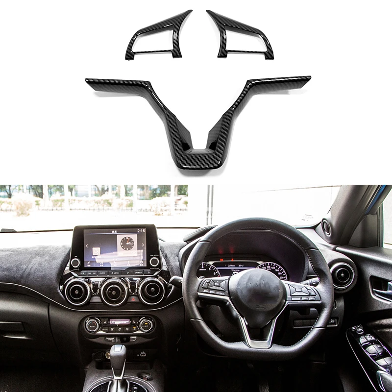 Car Styling Interior Accessories ABS Chrome Car Steering Wheel Switch Button Cover For Nissan Juke 2019-2022 1 Car Styling Interior Accessories ABS Chrome Car Steering Wheel Switch Button Cover For Nissan Juke 2019-2022 1