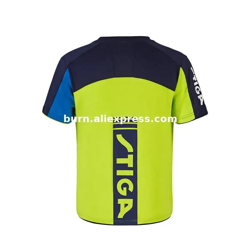 New Original Stiga Unisex table tennis T shirt table tennis champion shirt fast dry sports short sleeve