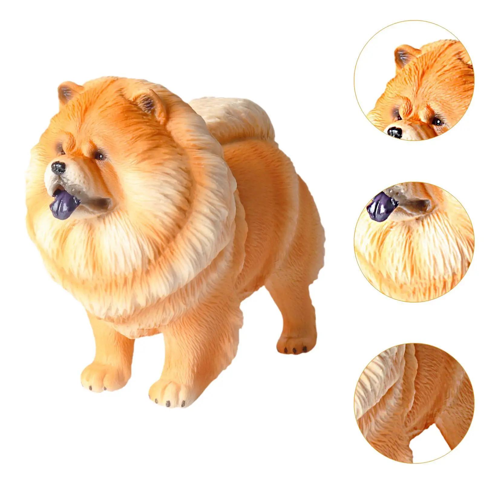 Dog Figurine for Home And Car Decoration Gift for Birthdays Miniature Dog Model Educational Toy Kids