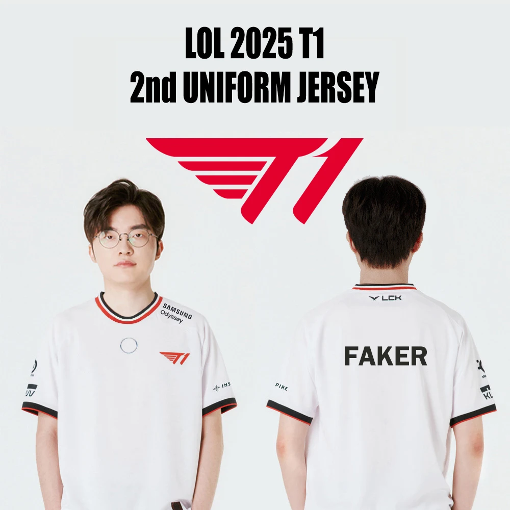 LOL 2025 T1 2nd Uniform Jersey League Of Legends MSI World