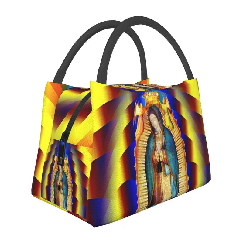 

Our Lady Virgin Mary New Portable Lunch Box Jesus Catholic Cooler Thermal Food Insulated Lunch Bag Travel Work Pinic Container