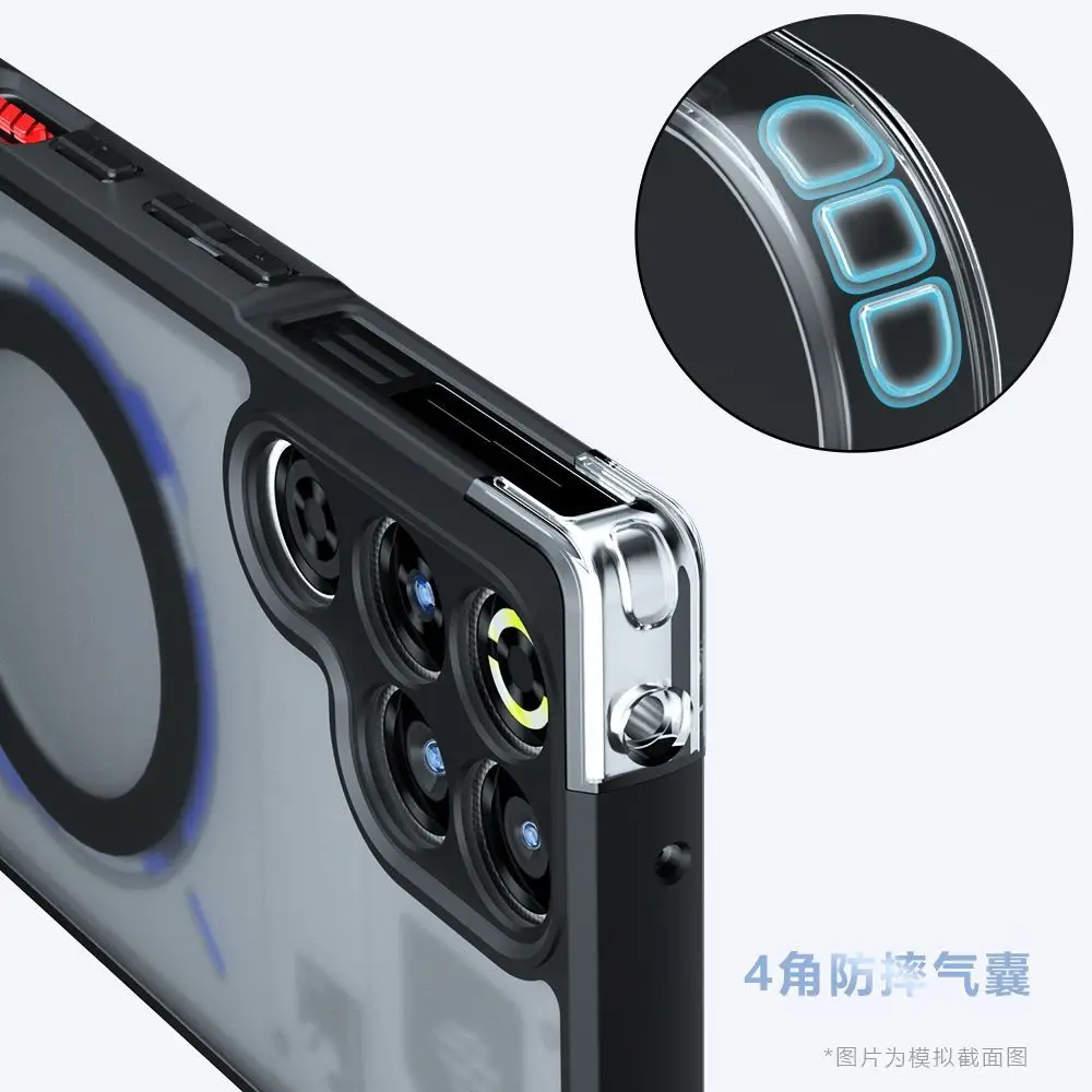 Luxury Shockproof Acrylic Frosted Magnetic Airbag Cover Case