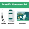 60-180x Handheld Microscope Science Experiment Set with LED Light Kindergarten Toy Handheld Children's Outdoor Toy 2
